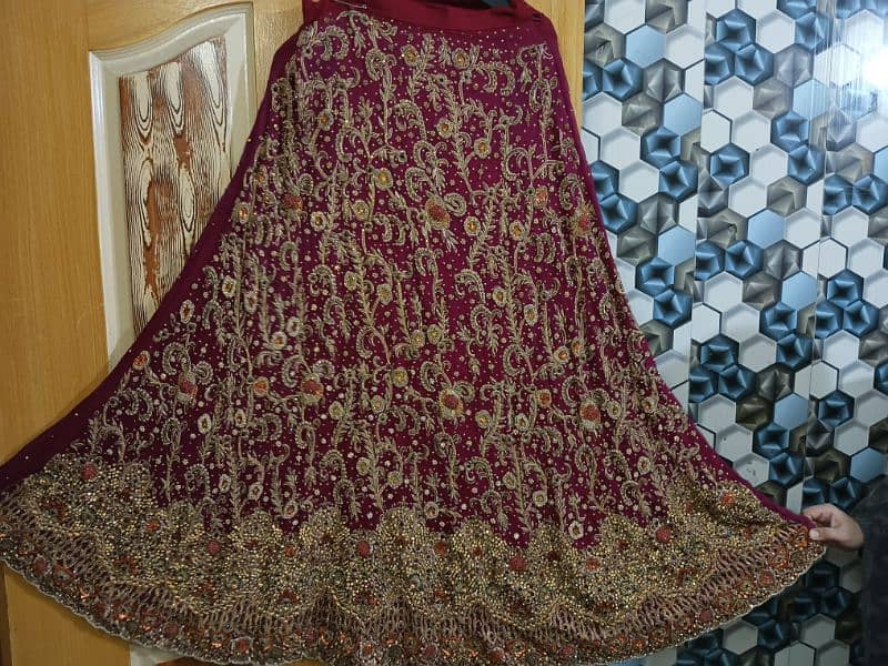 BRIDAL LEHNGA FOR SALE__Full hand work 1