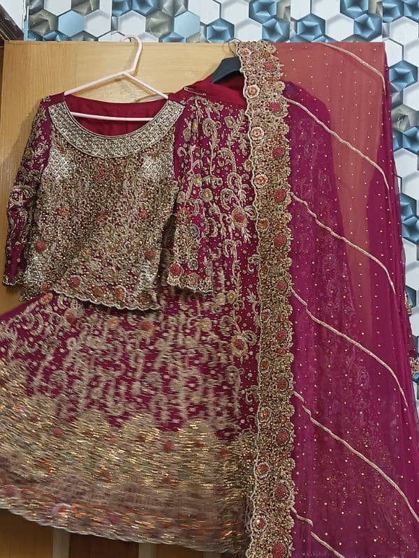 BRIDAL LEHNGA FOR SALE__Full hand work 5