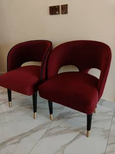 SOLID WOOD CHAIRS PAIR URGENT SALE