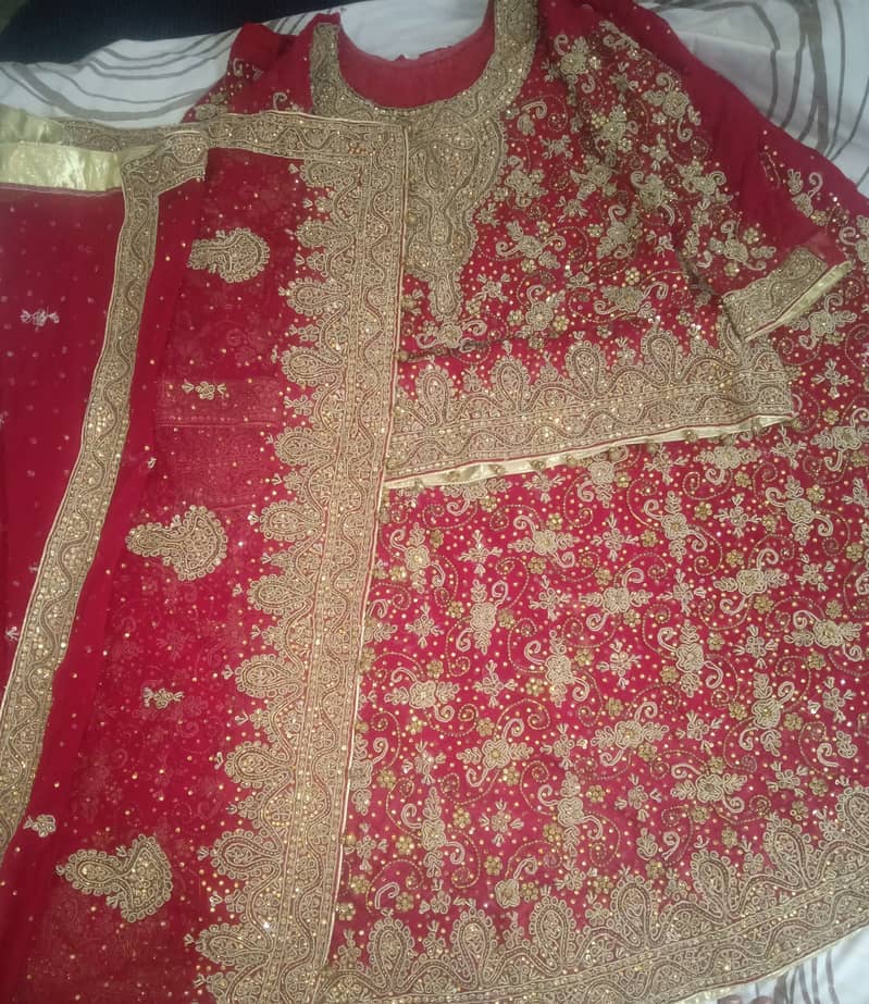 Baraat sharara bridal lehenga 2