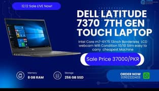 Dell 7370 Latitude 7 gen Touch laptop