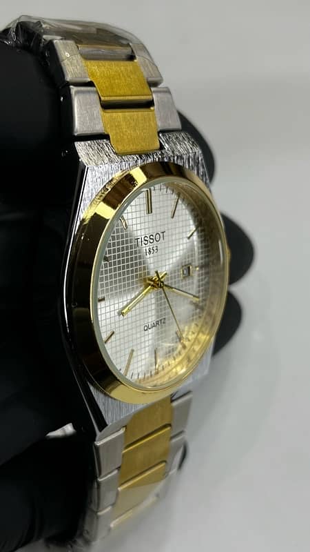 tissot prx golden an silver 2