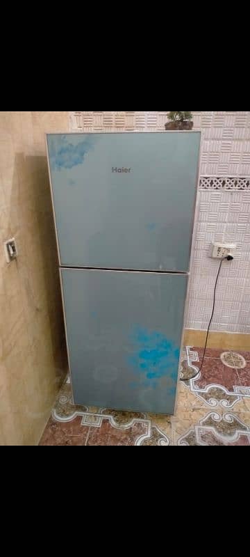 Haier glass door fridge 1