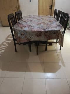 Dinning table with 6 chair