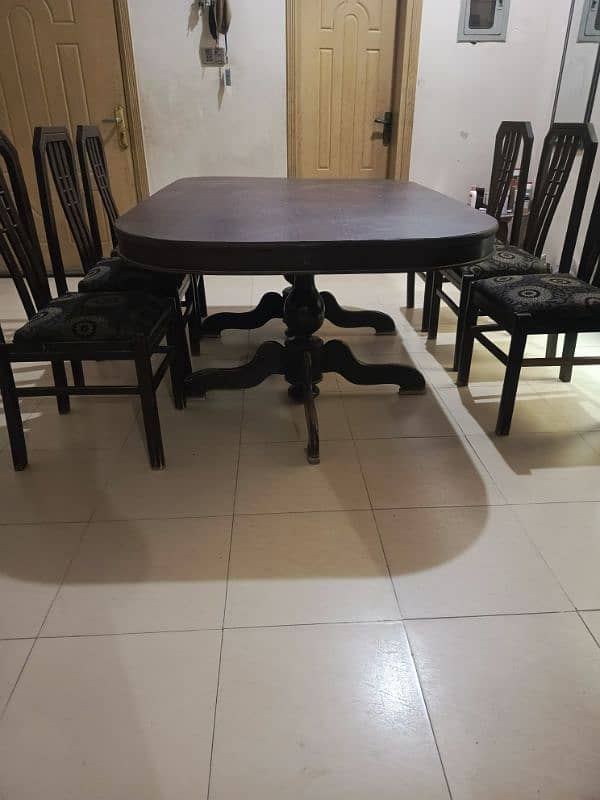 Dinning table with 6 chair 3