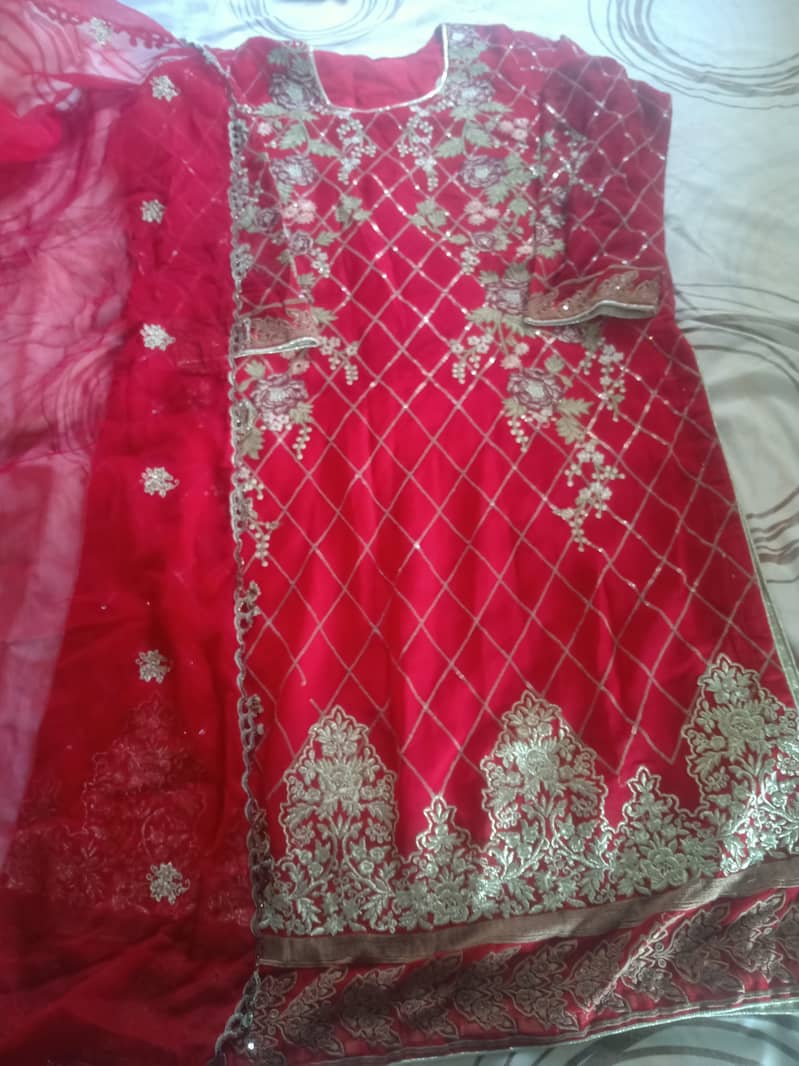 Baraat sharara bridal lehenga 10