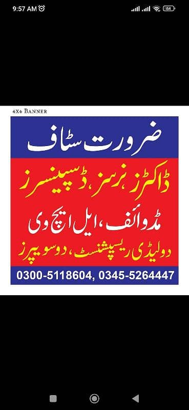 Family Hospital Misrial chwok Rawalpindi need a lady doctor 3