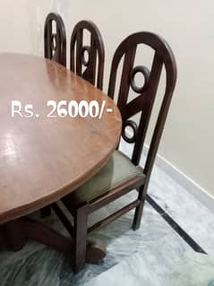 Dining table+ 6 chairs and 5 Seater Sofa