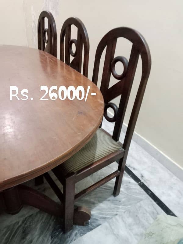 Dining table+ 6 chairs and 5 Seater Sofa 0