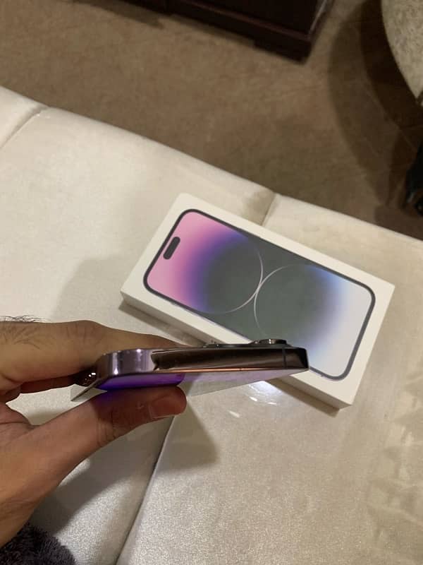 iPhone 14 Pro Max 256GB deep purple JV with box 5