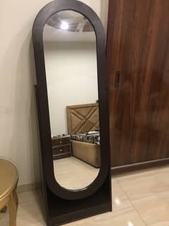 Standing Mirror Pure sheesham wood- brand new