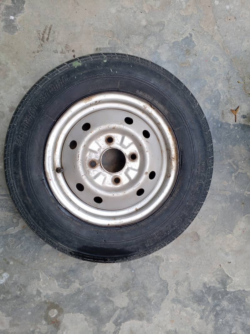 Bridgestone tyre with Rim 165/13 Indonesia made 0