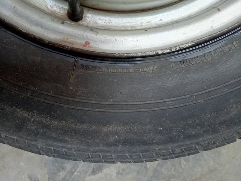 Bridgestone tyre with Rim 165/13 Indonesia made 2