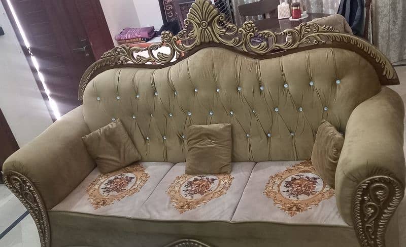 6 seater sofa set with table for sale 2