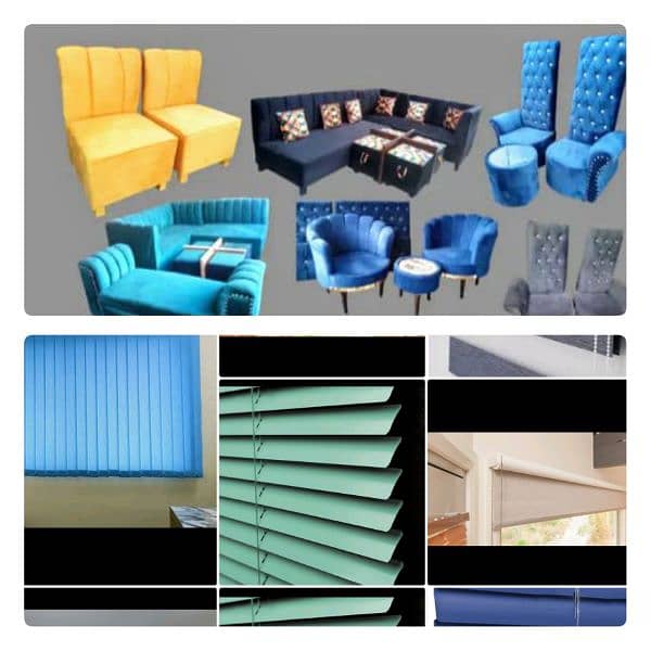 All types of blinds curtains furniture available 0