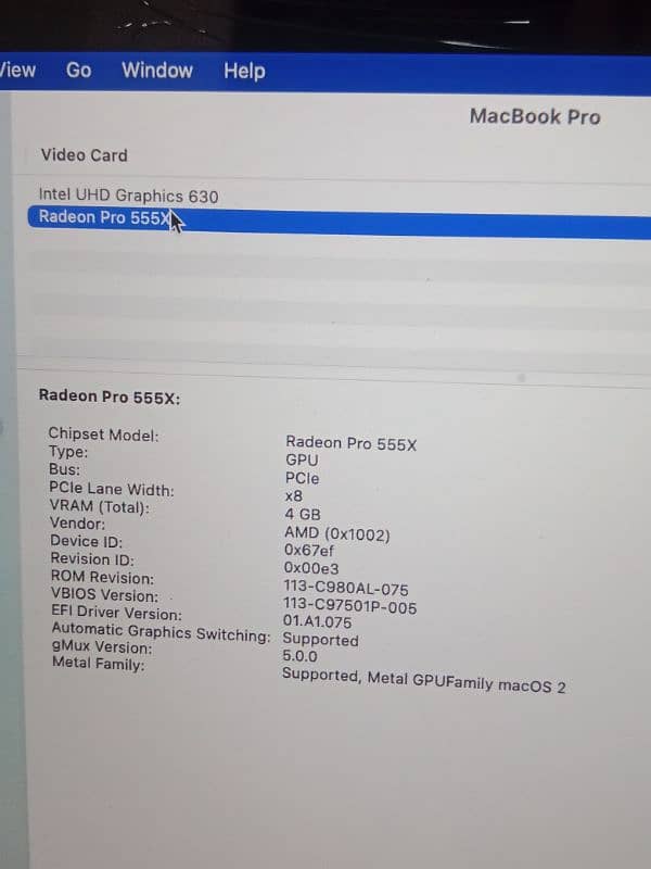 Mackbook pro 2019 Model core i9 9th generation 1