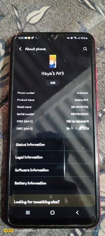 Samsung A03 Official Aproved need Cash 2