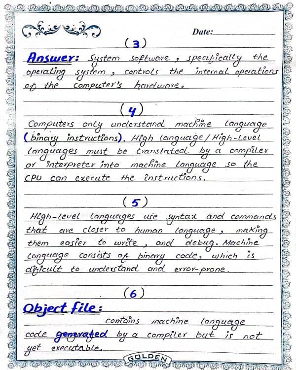 Handwriting assignment work 0