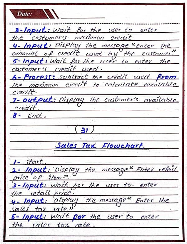 Handwriting assignment work 2