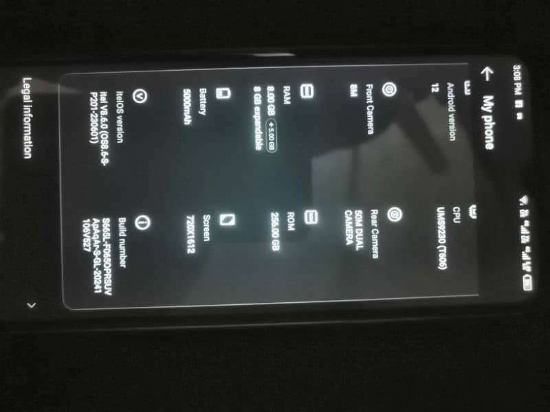 itel s23 10/8 condition 7