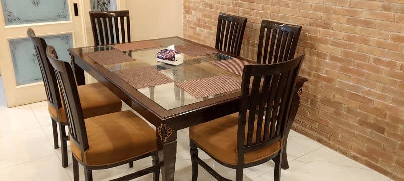 Dining table / Wooden table / Six seater / Pure Wooden / 1