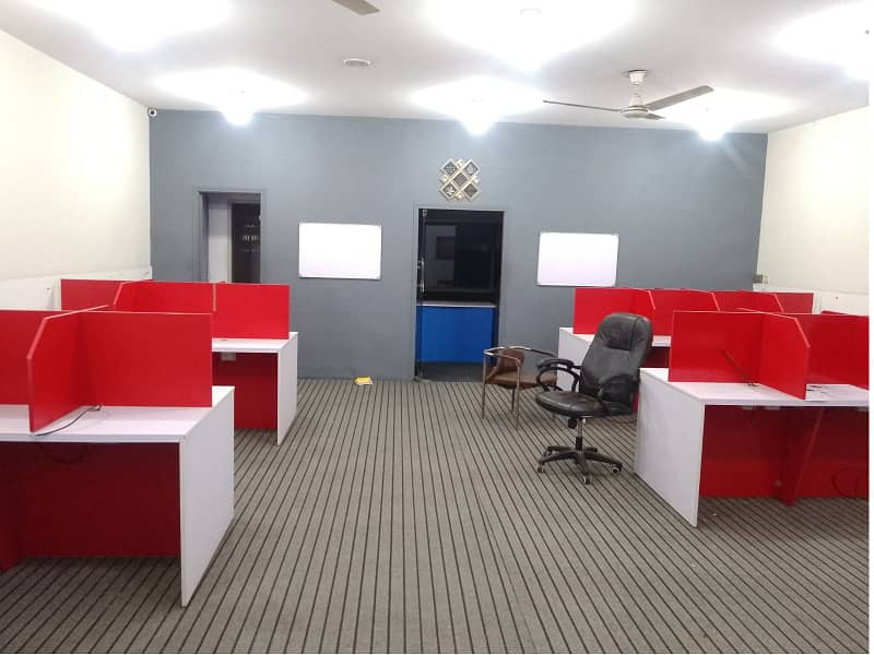 Investment Corridor And Builders Proudly Offer Fully Furnished Area 1200 Square Feet Corporate Office Available For Rent in Main Boulevard Road Gulberg 3 Lahore 0