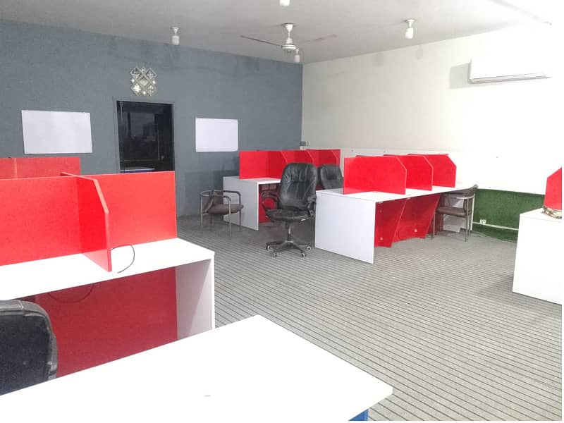 Investment Corridor And Builders Proudly Offer Fully Furnished Area 1200 Square Feet Corporate Office Available For Rent in Main Boulevard Road Gulberg 3 Lahore 1