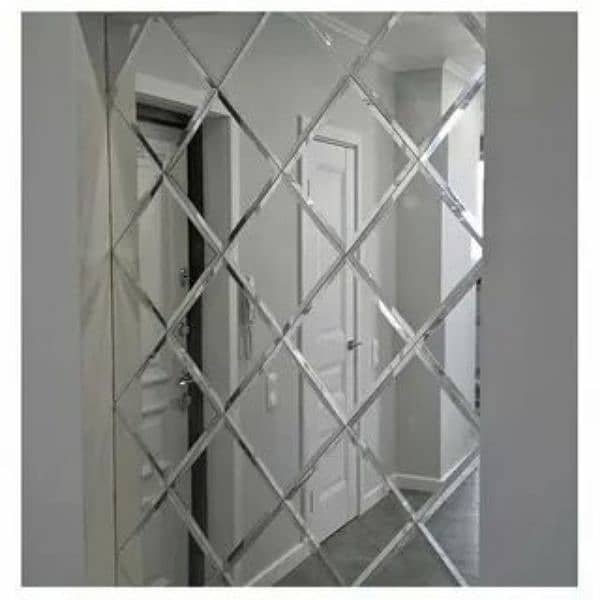 mirror wall decoration glass design bedrooms mirror glass decoration 1