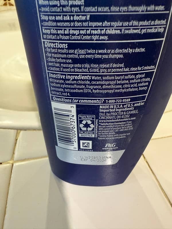 HEAD AND SHOULDER CLINICAL STRENGTH SHAMPOO 1