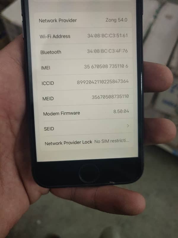 IPHONE 8 non pta ufone sim working 6