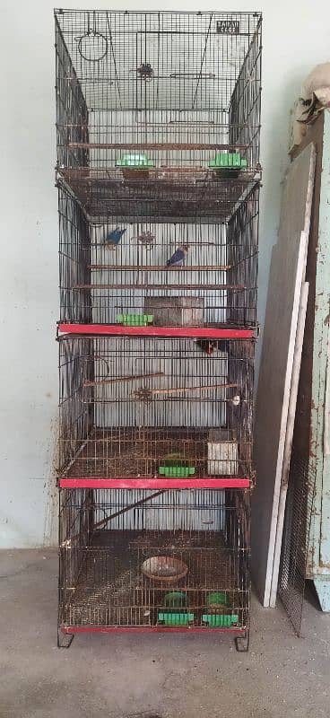 2 By 2.5 Folding Cage & Wooden Boxes 1