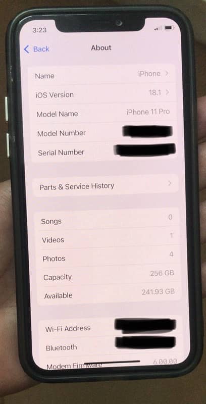 Iphone 11 Pro PTA APPROVED (256] 2