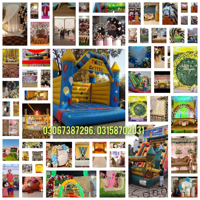 Jumping Castle|Kids| Rides |Bacha Party| Baby Toys|Birthday Decoratio 9