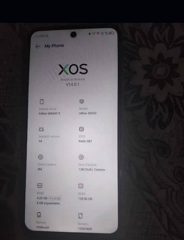 Infinix smart 9 ( 4/128 ) 7