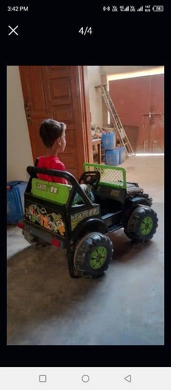 kids rechargeable jeep 2