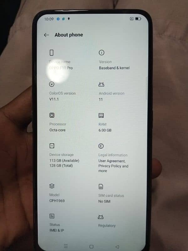 Oppo f11 pro with box all okay 0