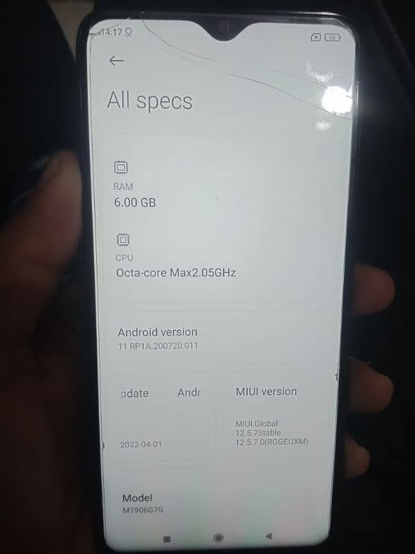 Redmi note 8pro non pta 6gb ram 64gb rom 1