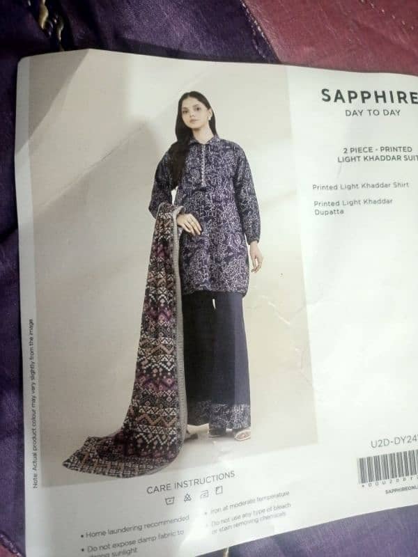 sapphire two piece khaddar 2