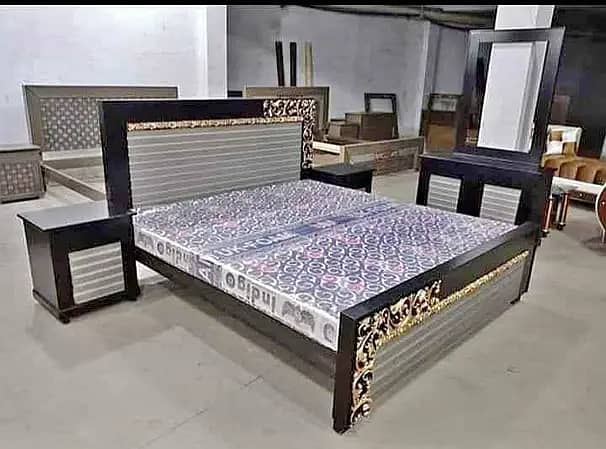 bed / bed set / double bed / king size bed / bed dressing side table 1