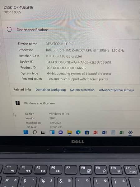 Dell XPS 13 9365 Corei5 8th Gen Touchscreen 4