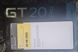 Infinix GT 20 Pro 10/10 condition with 9 month warrenty