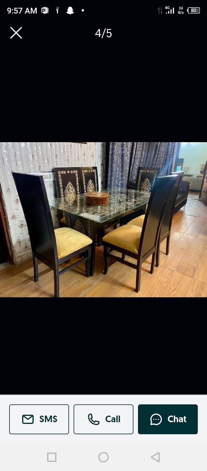 Dining Tables\8 chairs dining\6 seater dining table\wooden table sale 2