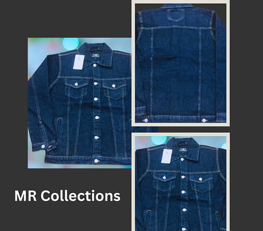 Jacket Blue & Black Denim (Jeans) with multiple Pockets 0