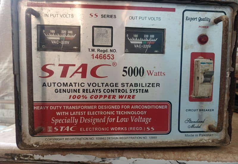 STAC 5000 Watts Automatic Stabilizer 0