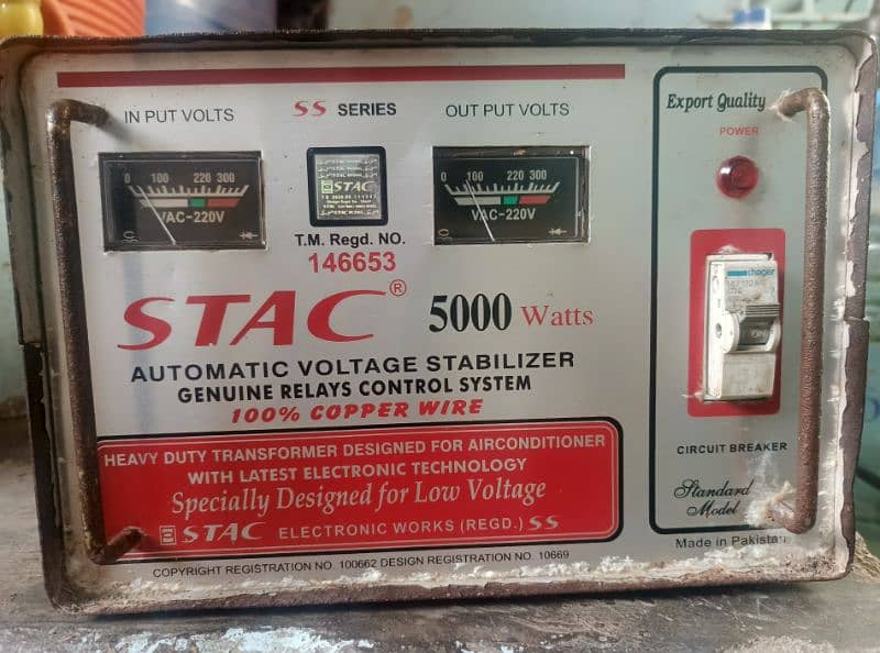 STAC 5000 Watts Automatic Stabilizer 2