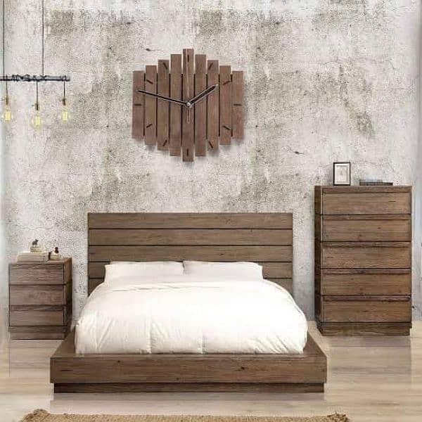 Bed set / King Size bed / Double Bed / Wooden bed 3