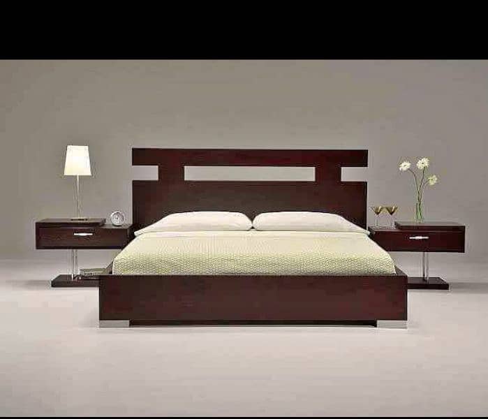 Bed set / King Size bed / Double Bed / Wooden bed 16