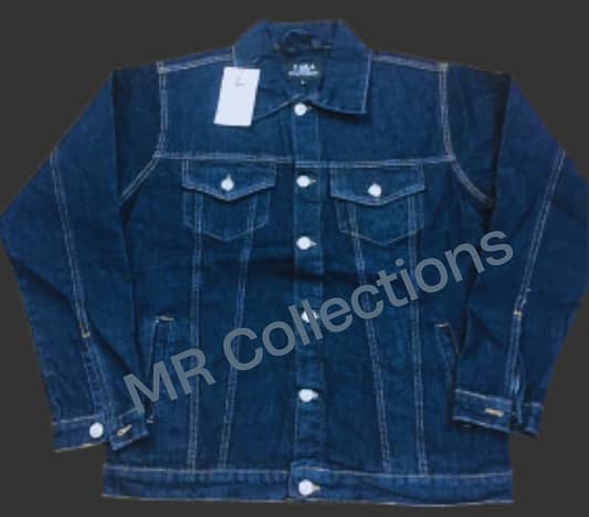 Jacket Blue & Black Denim (Jeans) with multiple Pockets 2