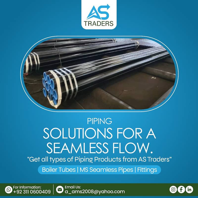 MS seamless pipe/ CS seamless pipe/ MS boiler tube 3