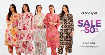 Women Unstitched Khaddar Sale UPTO 50%